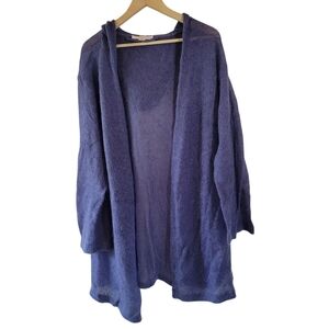 Victoria's Secret Blue Lightweight Hooded Cardigan